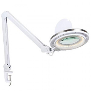 Лампа-лупа 6017-H LED 3D 12W регулировка яркости, тёплый/холодный свет
