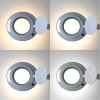 Лампа-лупа 6017-H LED 5D 12W регулировка яркости, тёплый/холодный свет